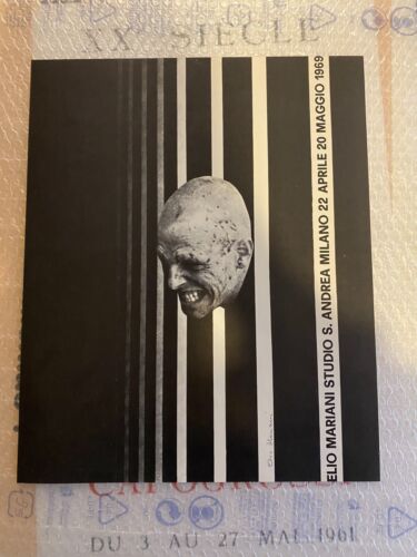 Mariani Elio Manifesto / Poster 31 x 42 cm. Studio …