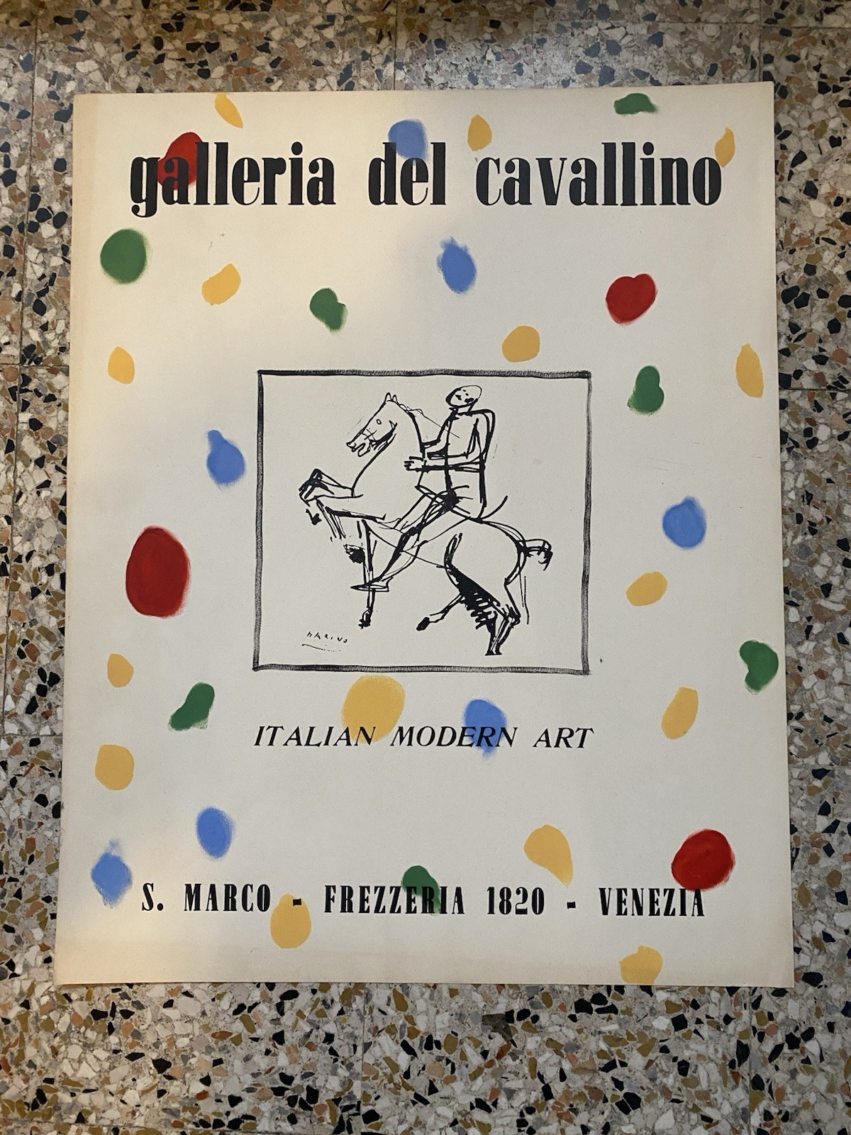 Marino Marini Manifesto / Poster litografico 60 x 48 cm. …