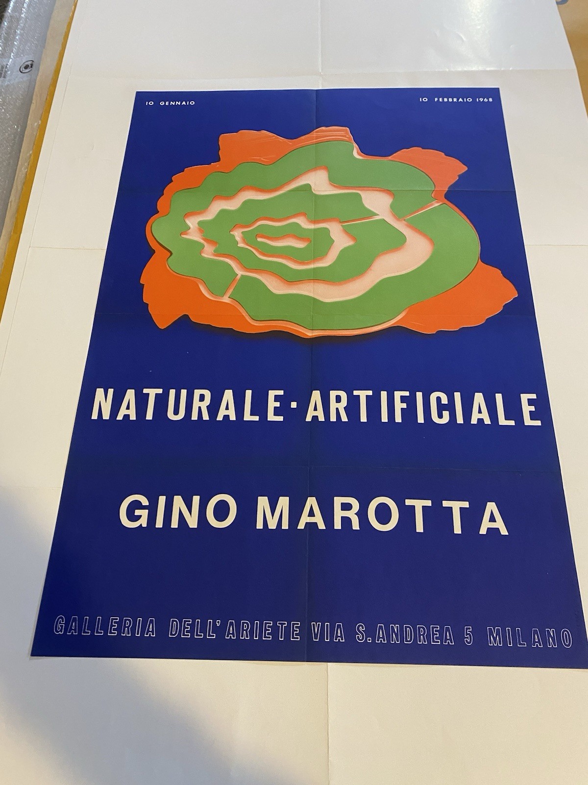 Marotta Gino Manifesto / Poster serigrafato 61 x 42 Galleria …