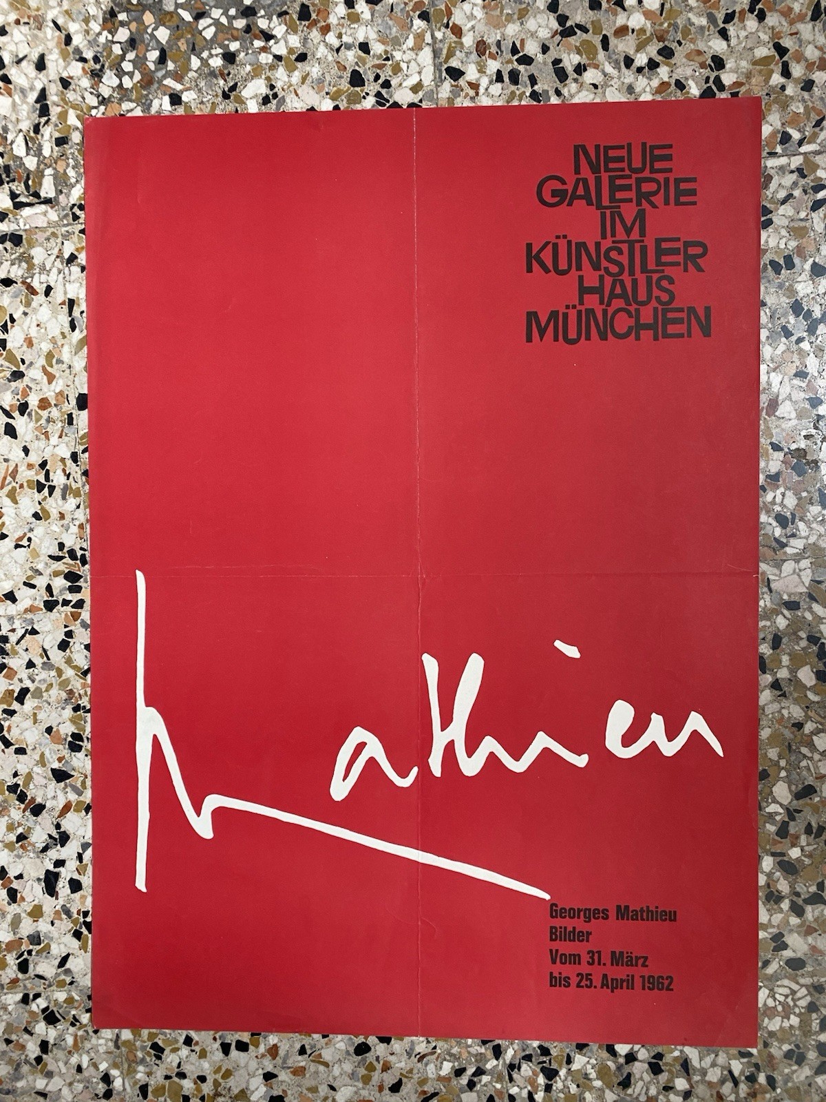 Mathieu George Manifesto / Poster 59 x 43 cm. Munchen …