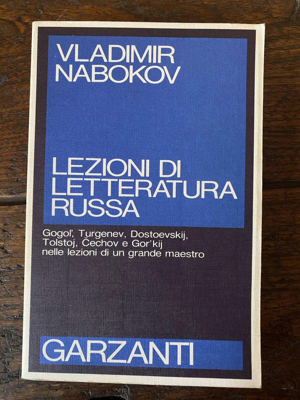 Nabokov Vladimir Lezioni di letteratura russa Milano Garzanti 1987