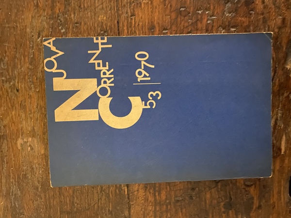 Nuova Corrente Rivista trimestrale di letteratura n. 53 / 1970