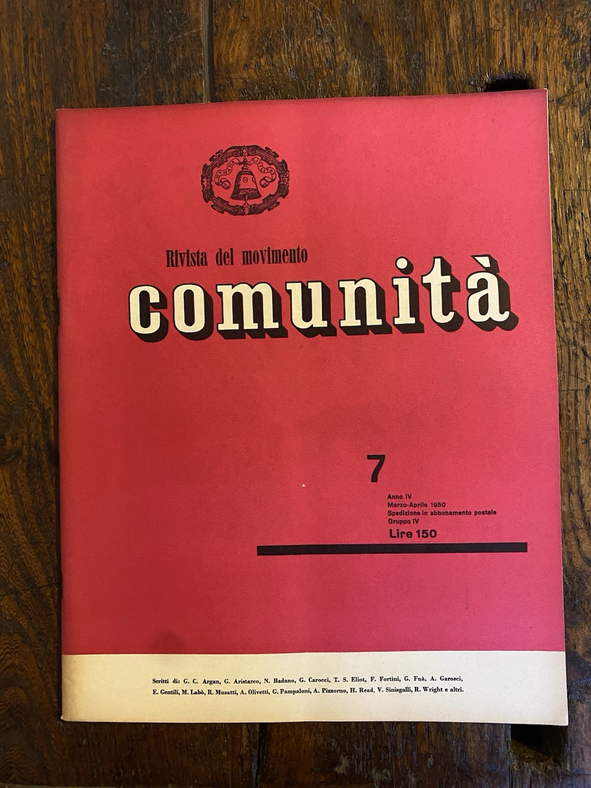 Olivetti Adriano Comunità Rivista bimestrale del movimento Anno IV n. …