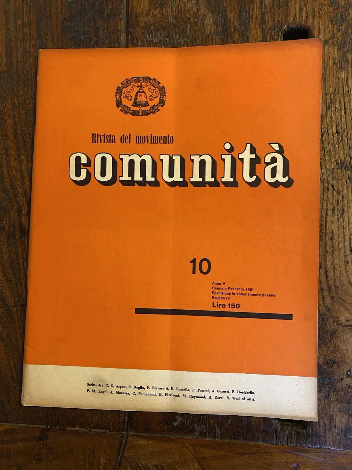 Olivetti Adriano Comunità Rivista bimestrale del movimento Anno V n. …