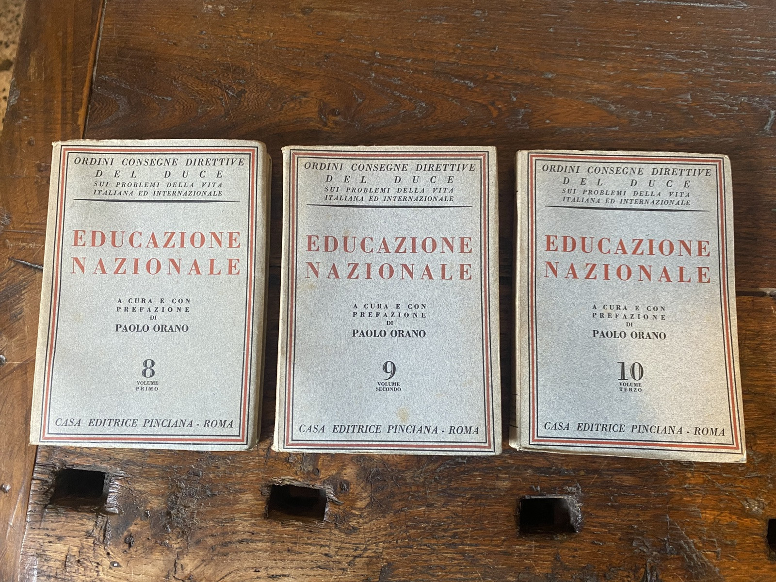 Orano Paolo Educazine nazionale Roma Pinciana 1940