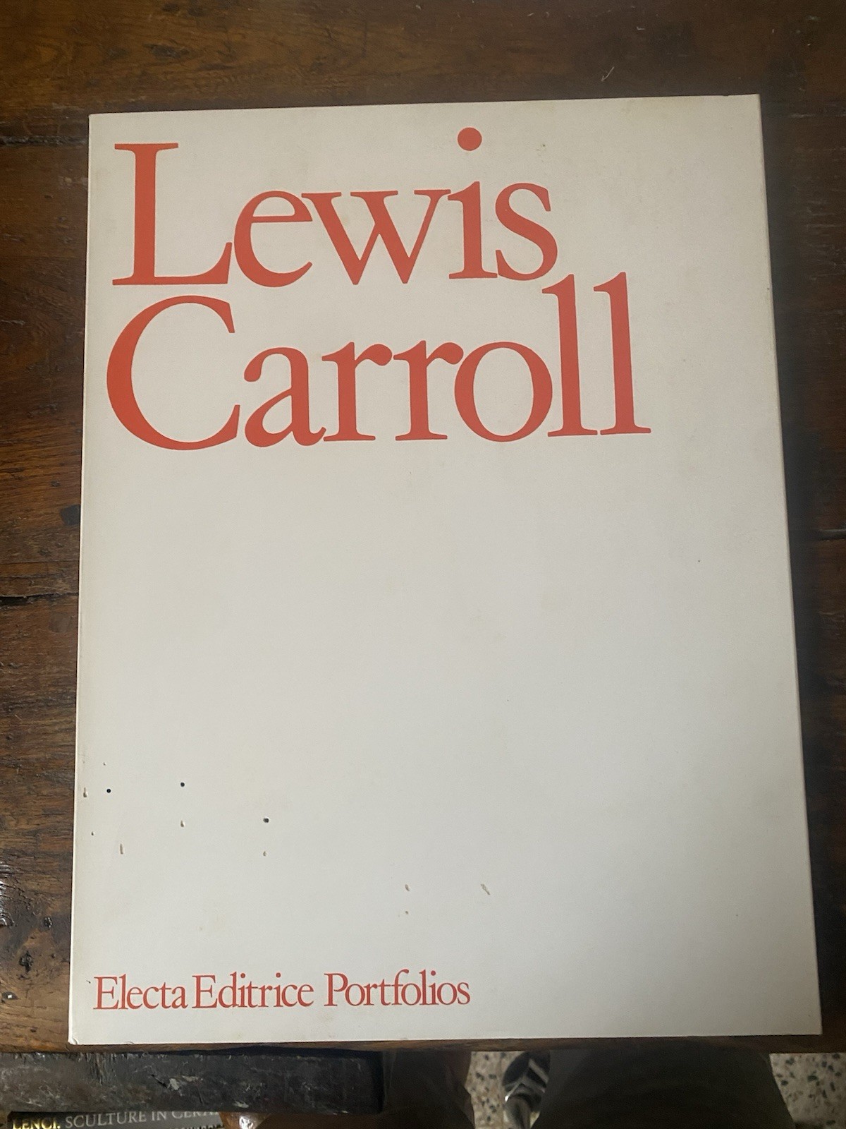 Palazzoli Daniela Lewis Carrol Portfolios Milano Electa 1982