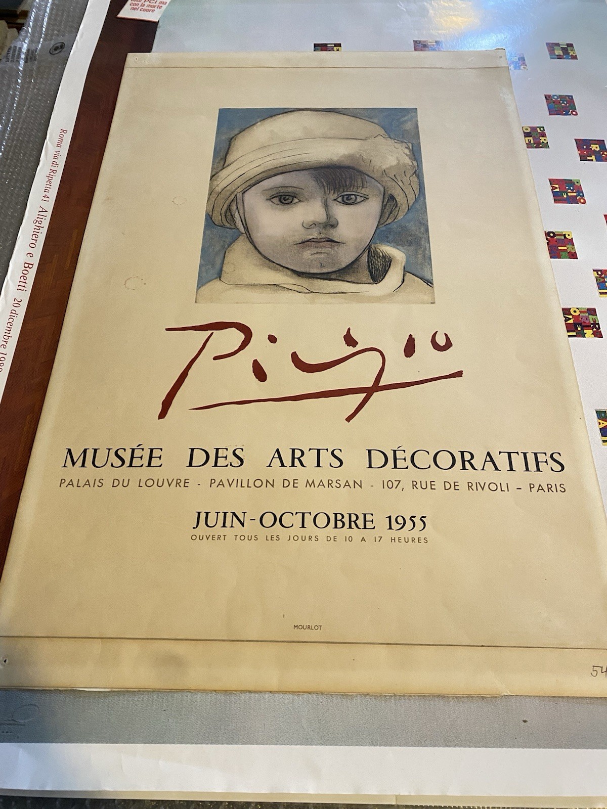 Picasso Pablo Manifesto / Poster 64x34 cm. Musée des Arts …