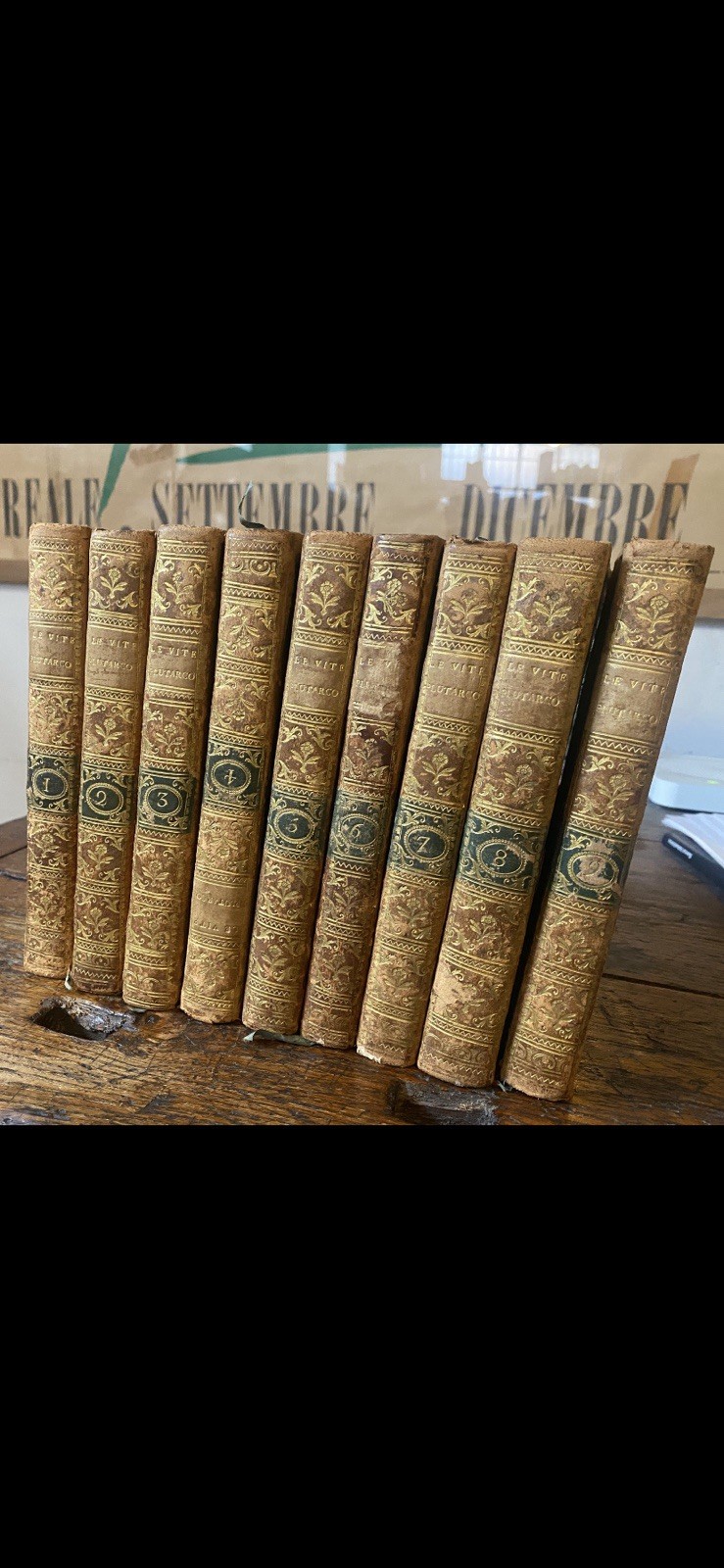 Plutarco Le vite degli uomini illustri Milano Mainardi 1798