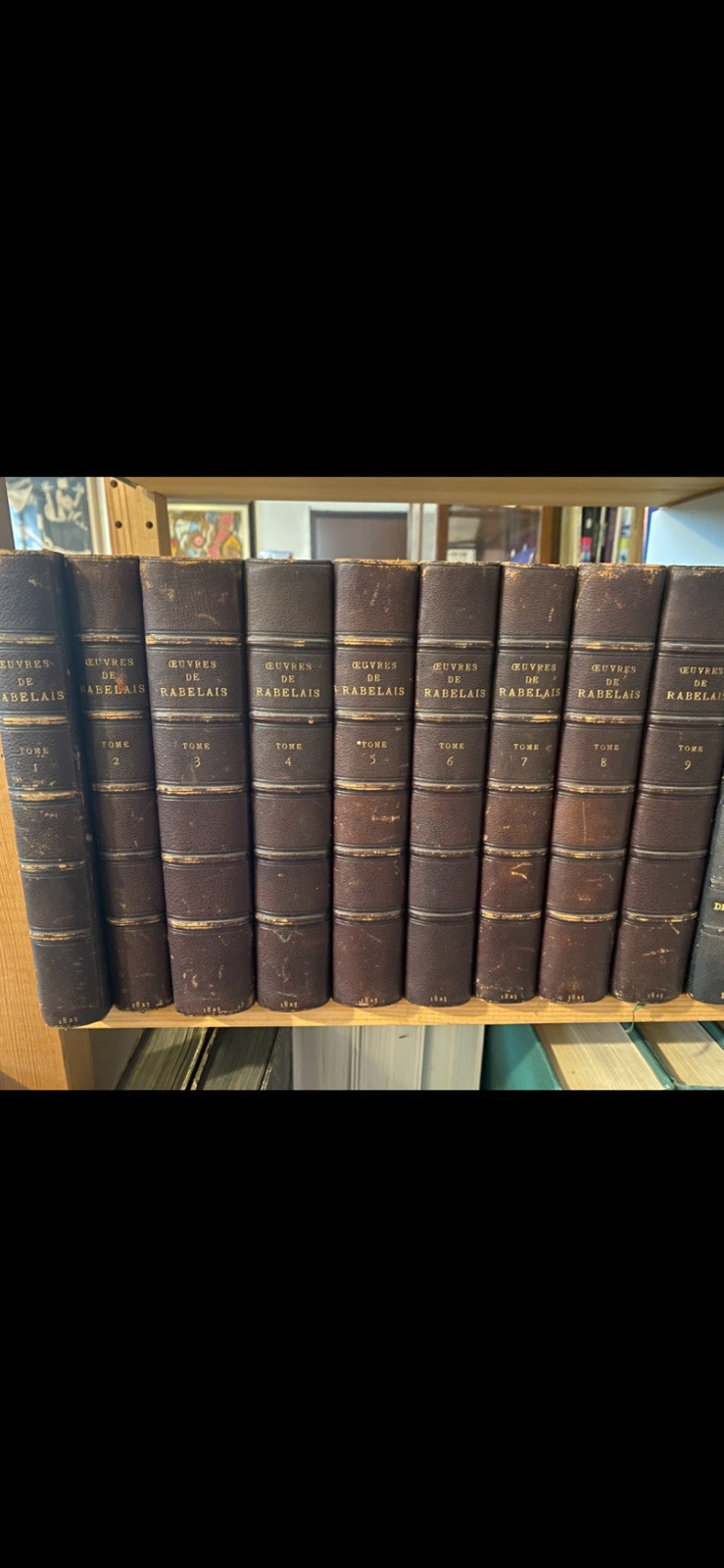 Rabelais Francois Oeuvres Edition varium augmentée de pièces inédites Paris …