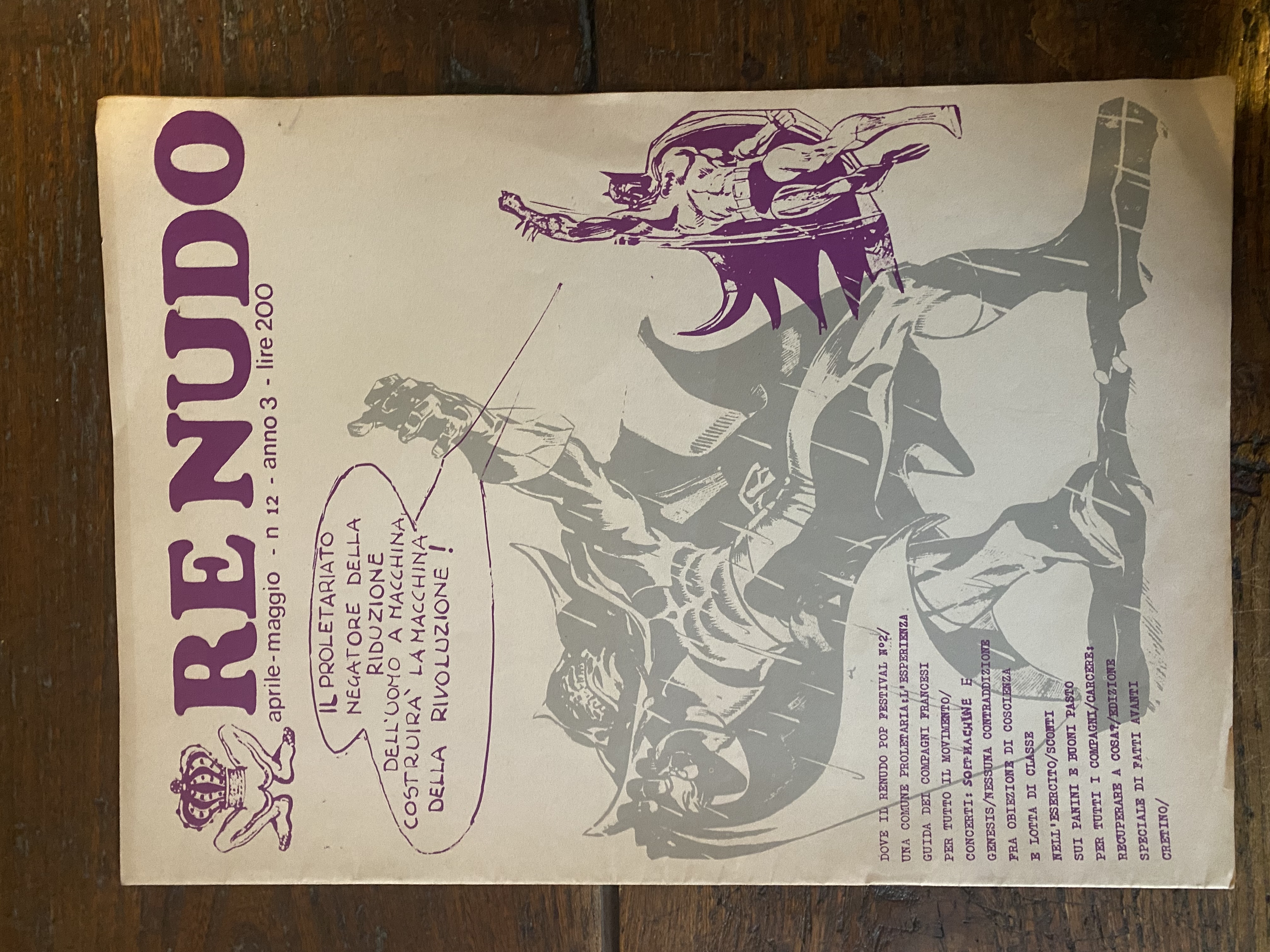 Re Nudo aprile - maggio n. 12 - 1972