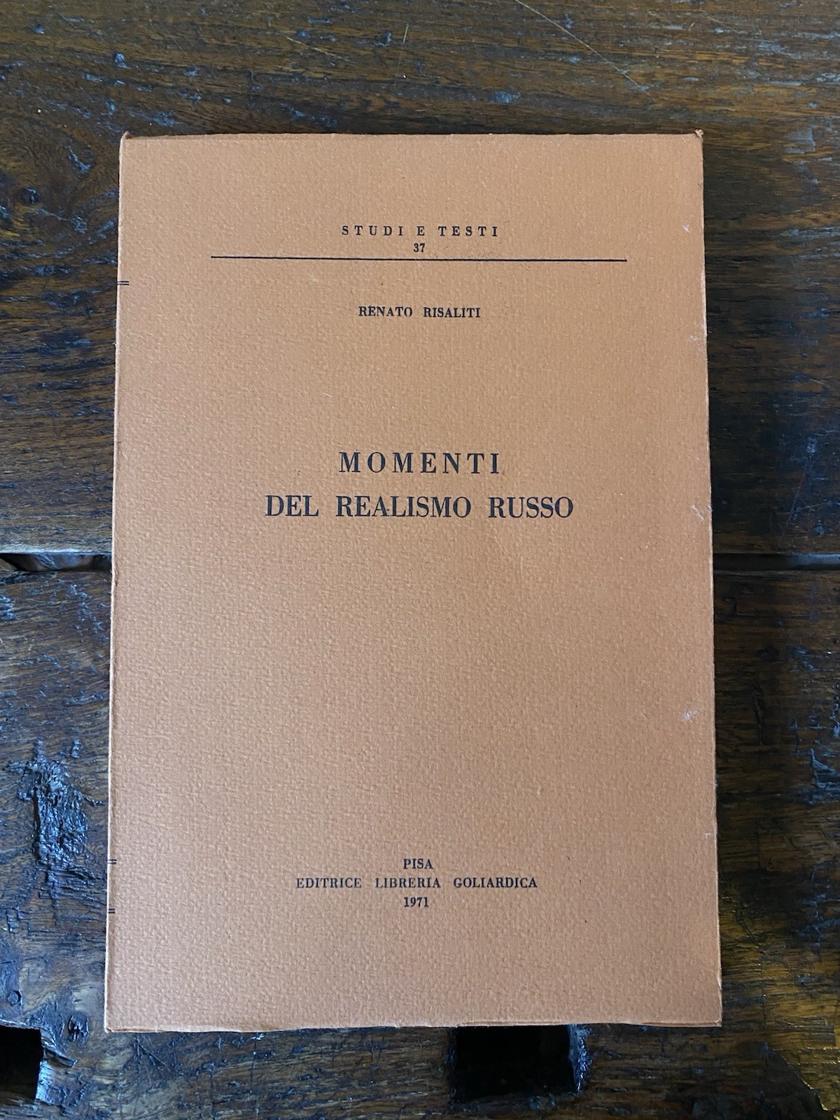 Risaliti Renato Momenti del realismo russo Pisa Libreria Goliardica 1971