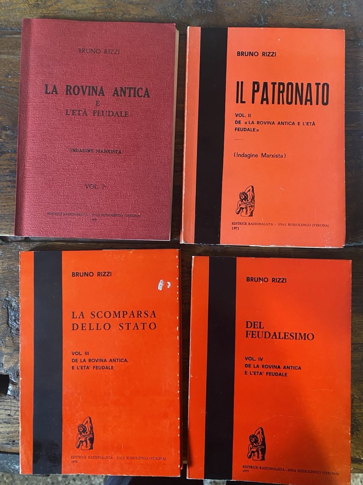 Rizzi Bruno La rovina antica e l'età feudale Verona Ed. …