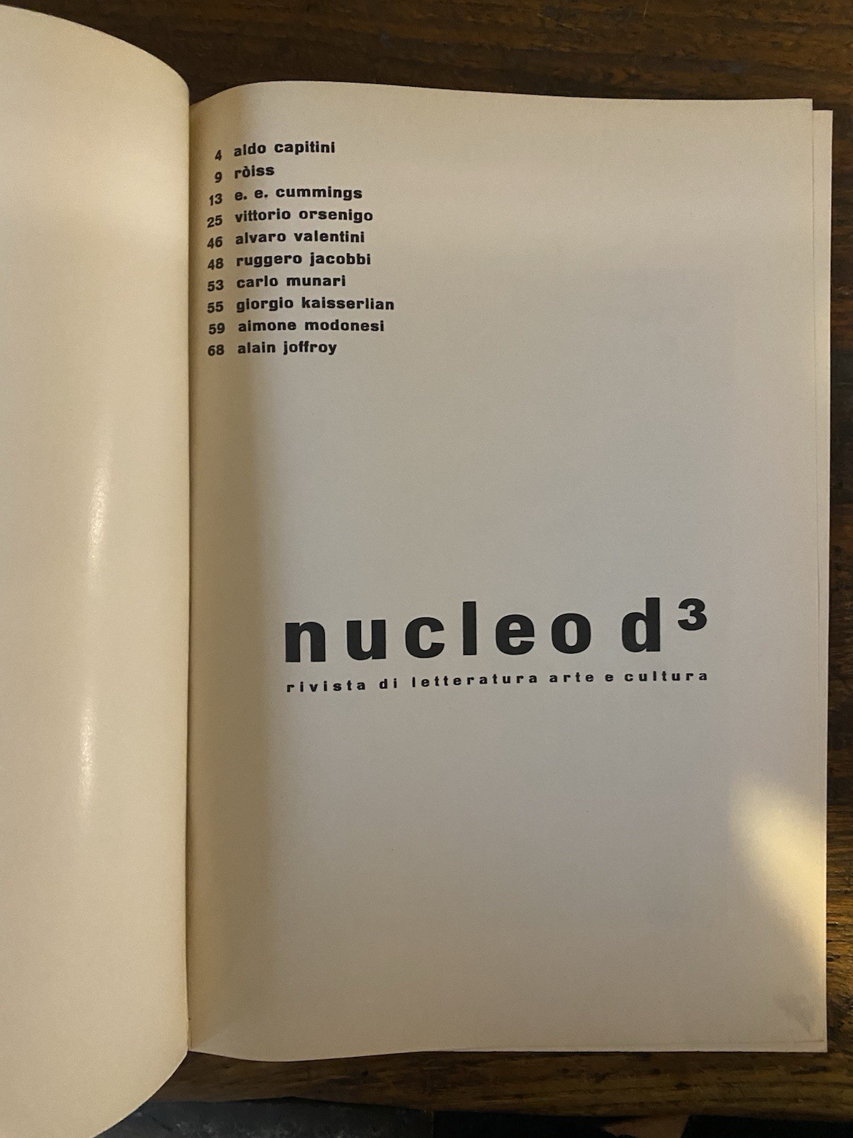 Rossi Enzo Nucleo d3 Rivista di letteratura arte cultura Milano …