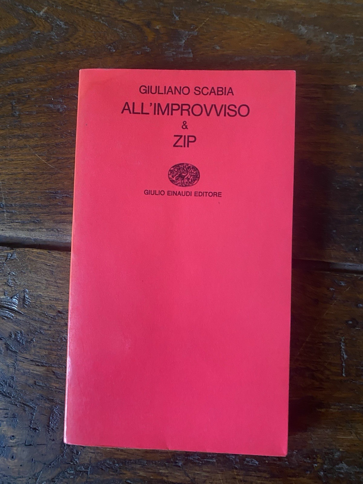 Scabia Giuliano All'improvviso & Zip Torino Einaudi 1967