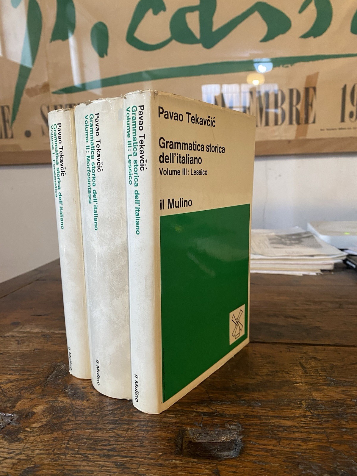 Tekavcic Pavao Grammatica storica dell'italiano Bologna Il Mulino 1972