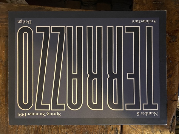 Terrazzo Number 6 Architetture and Design Spring/Summer 1991