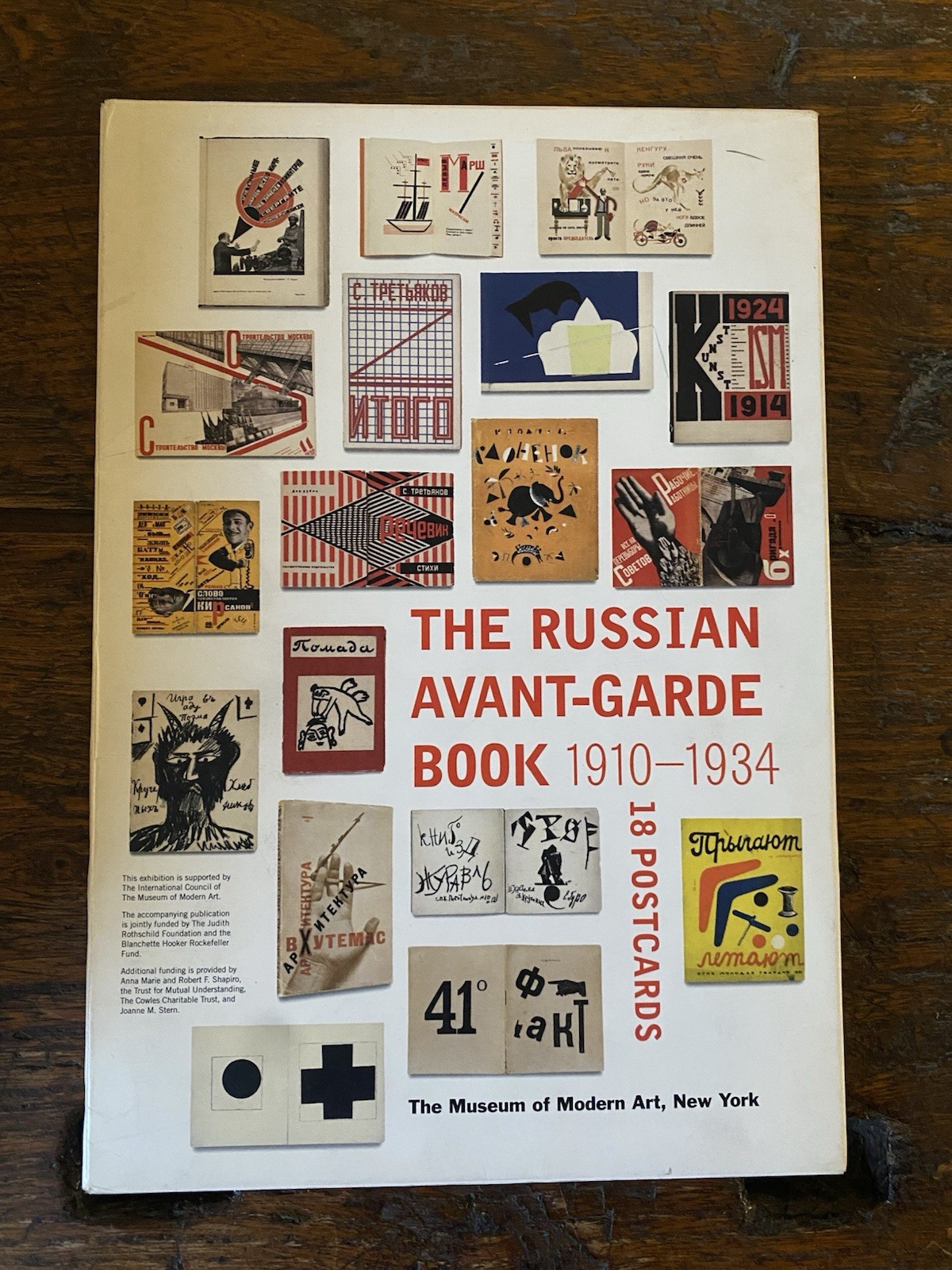 The Russian Avante-Garde Book 1910-1934 18 Postcards New York 2002