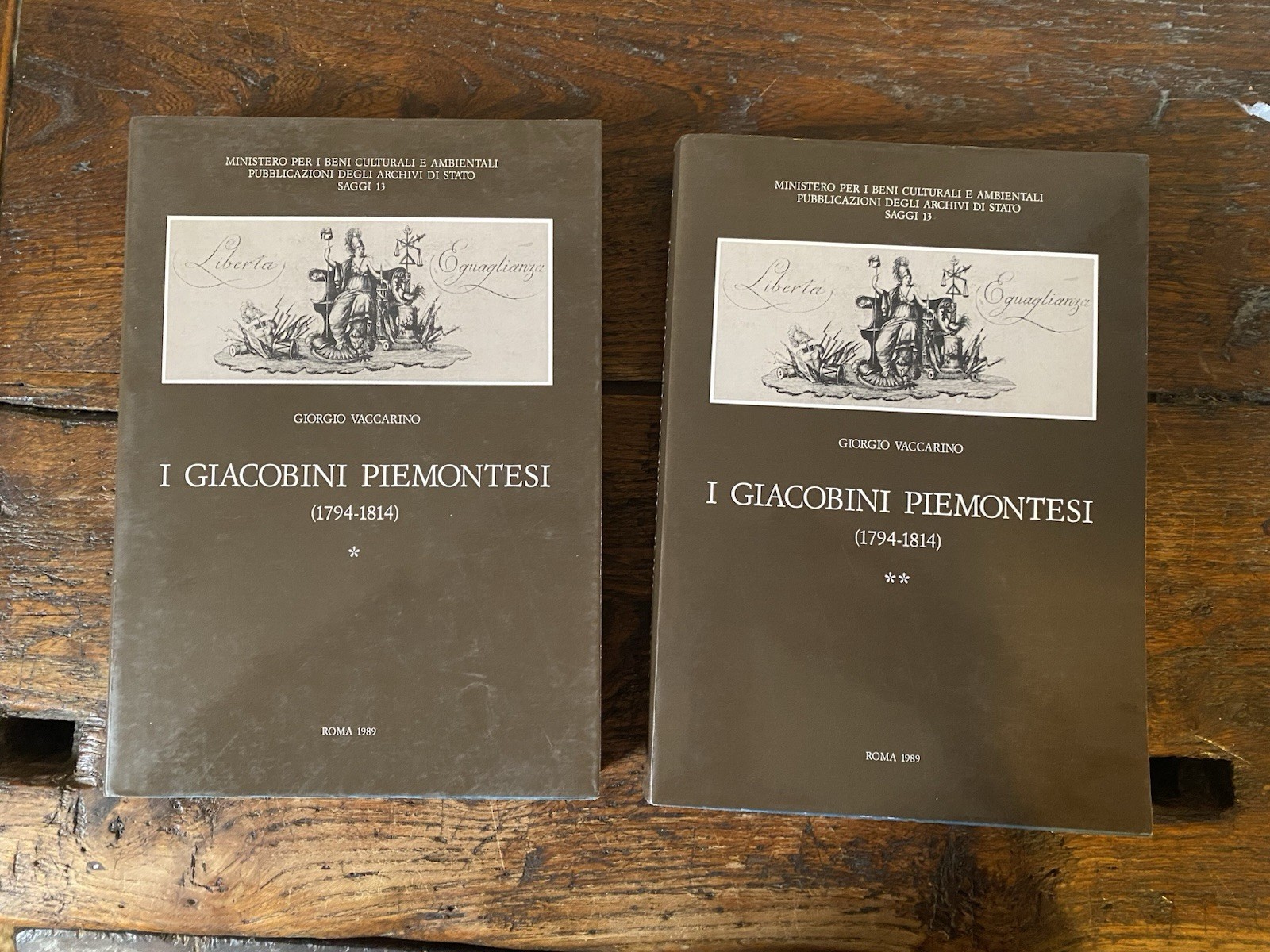 Vaccarino Giorgio I giacobini piemontesi (1794-1814) Roma 1989