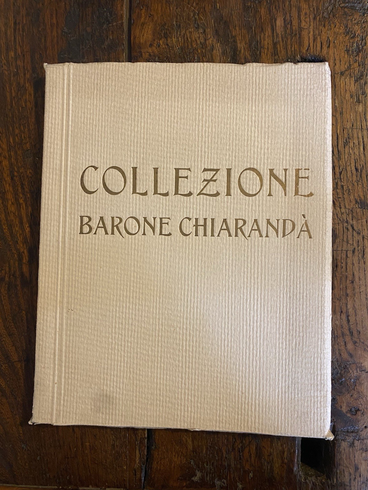 Vendita all'asta raccolta Barone Chiarandà Napoli Galleria d'arte Giosi 1938