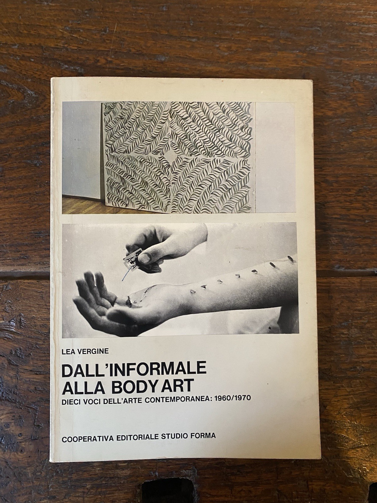 Vergine Lea dall'informale alla body art Torino studio Forma 1976