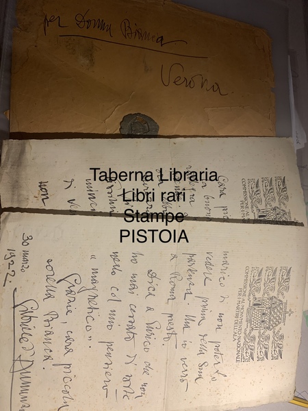 1 lettera autografa su carta intestata