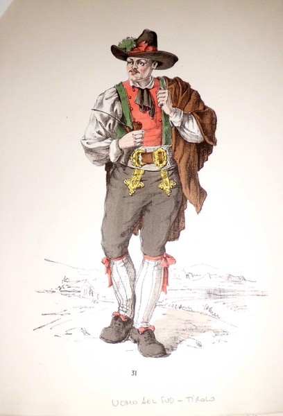 Costume di uomo del sud Tirolo