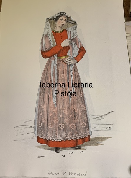 Costume di donna di Vercelli