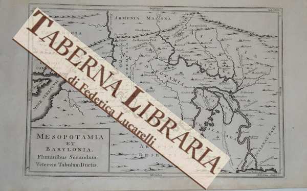 Mesopotamia et Babylonia, Fluminibus Secundum Veterem Tabulam Ductis