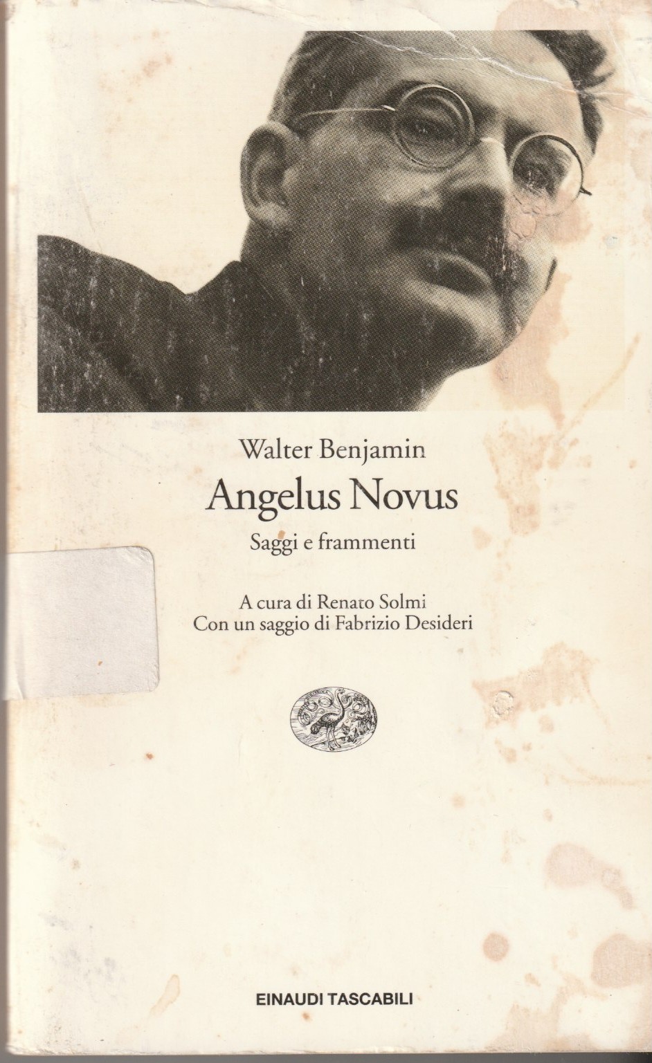 Angelus Novus. Saggi e frammenti