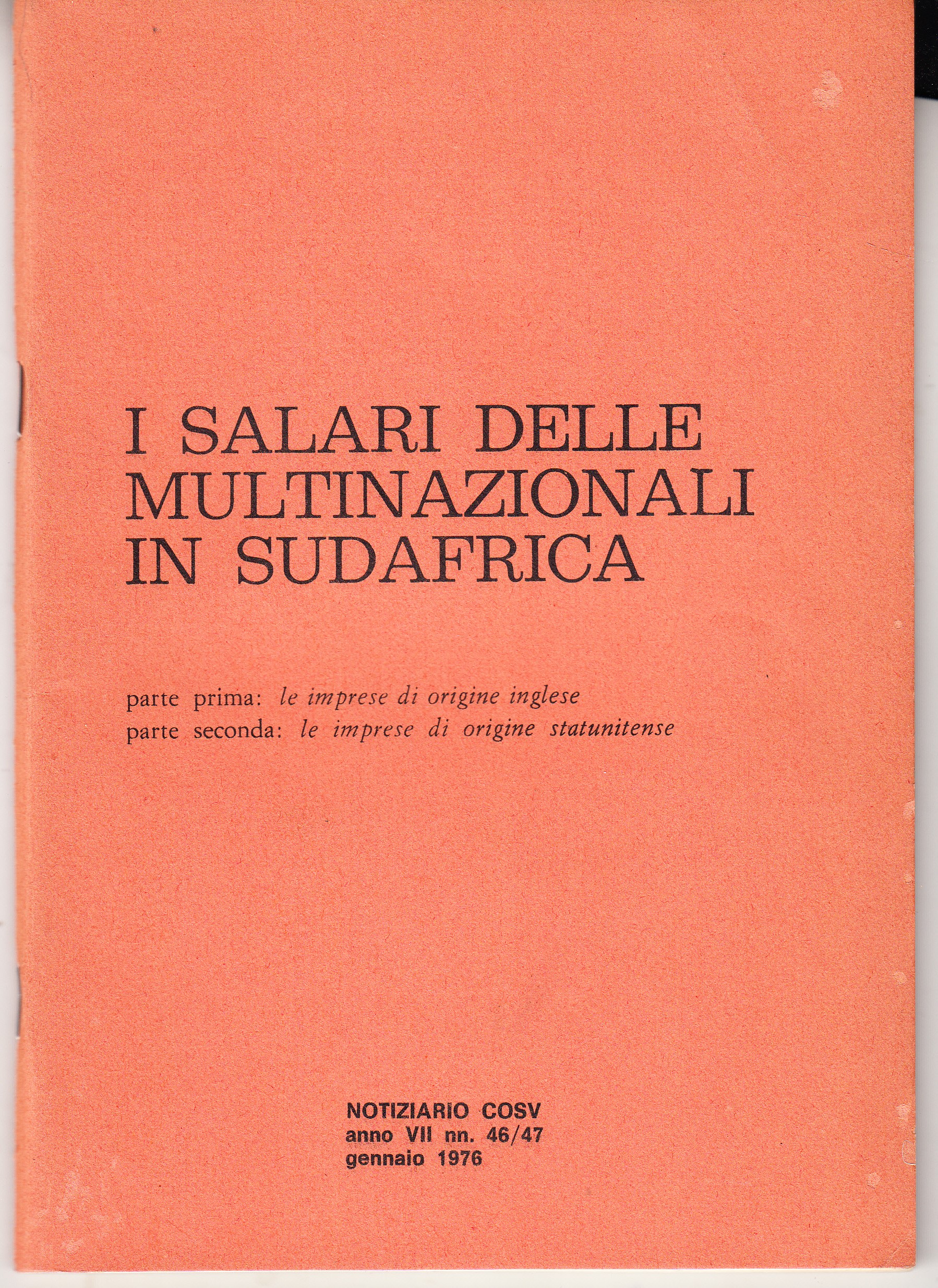 I salari delle multinazionali in Sudafrica