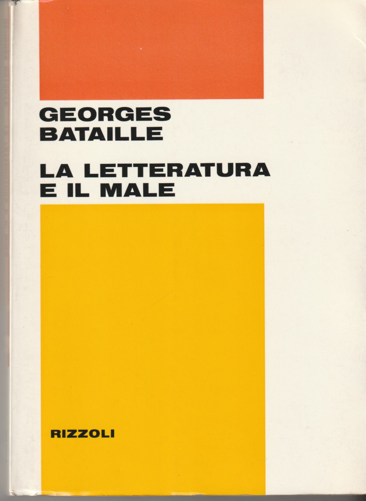 La letteratura e il male