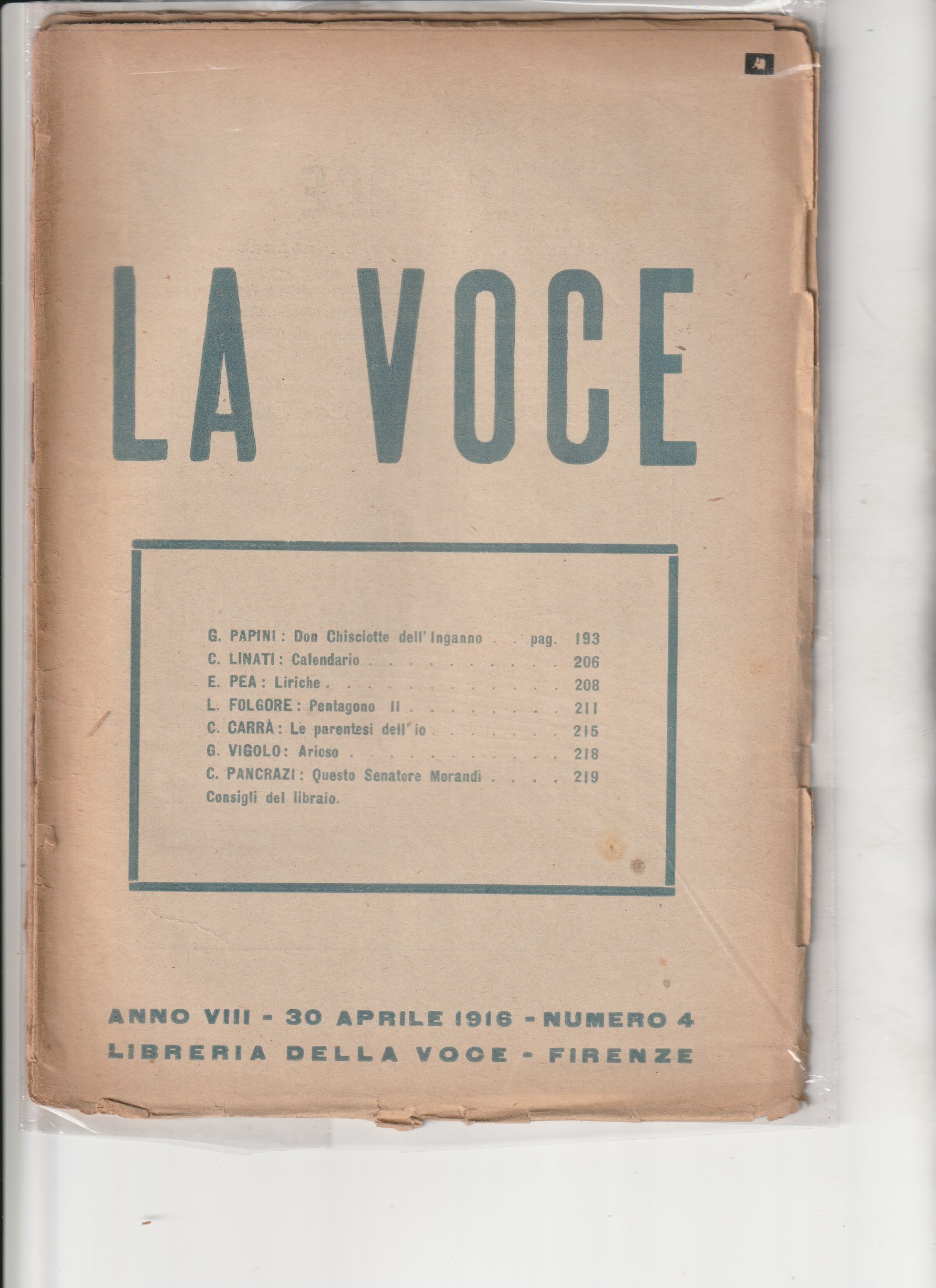 LA VOCE - Anno VIII - Numero 4 del 30 …