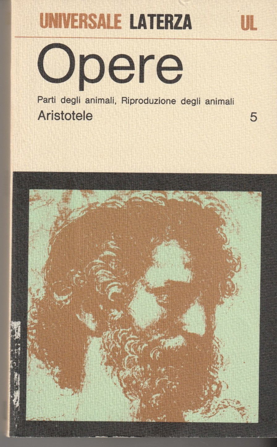 Opere. Volume 5: Parti degli animali, Riproduzione degli animali