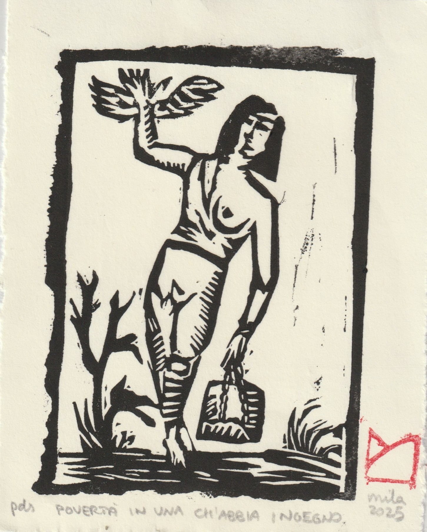 Povertà in una ch'habbia ingegno