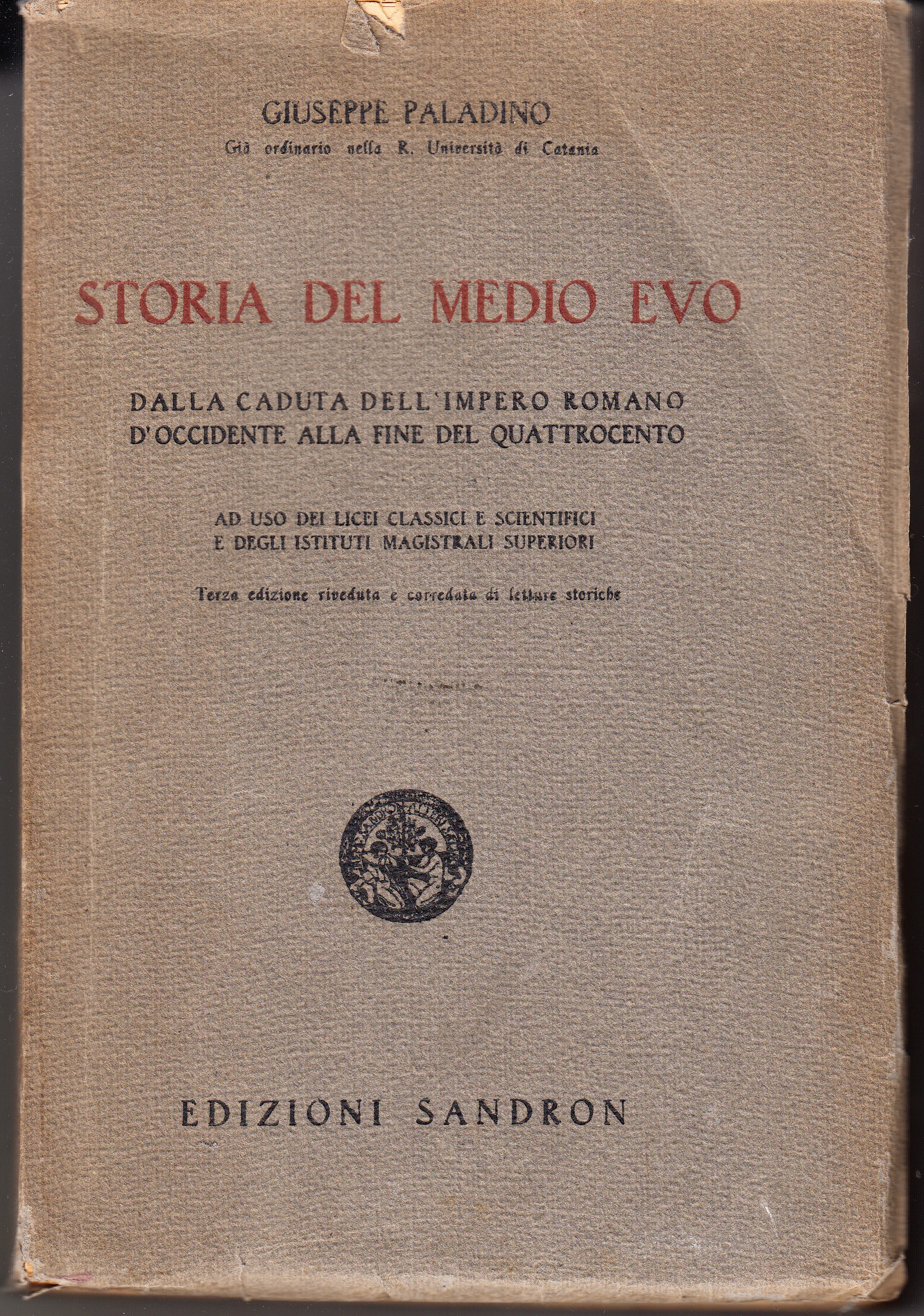 Storia del Medio Evo. Dalla caduta dell'impero romano d'Occidente alla …