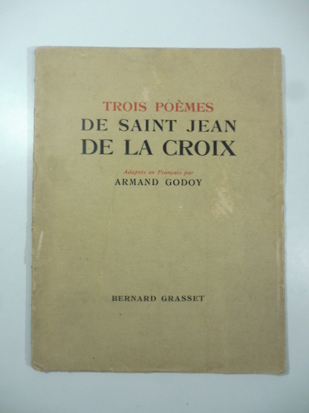 Trois poemes de Saint Jean de la Croix adaptes en …