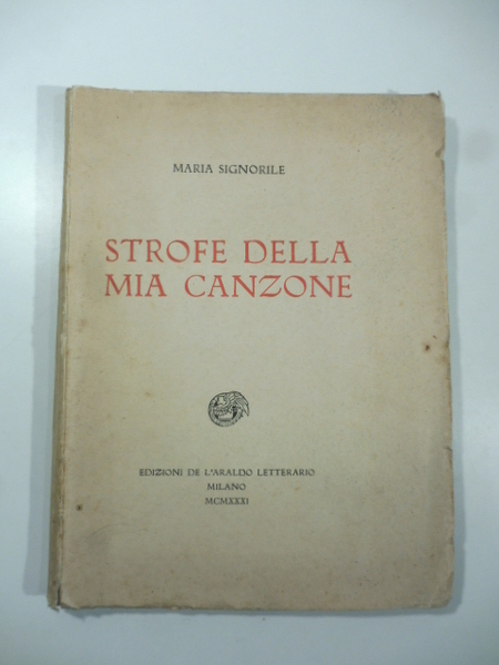 Strofe della mia canzone