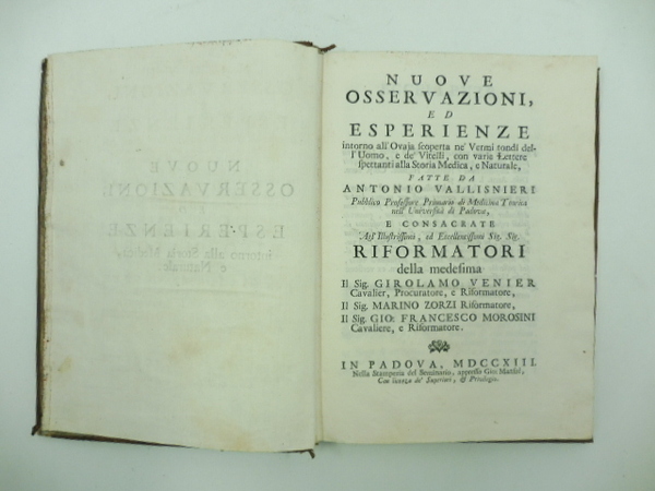 Nuove osservazioni ed esperienze intorno all'ovaja scoperta ne' vermi tondi …