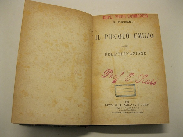 Il piccolo Emilio, ovvero dell'educazione