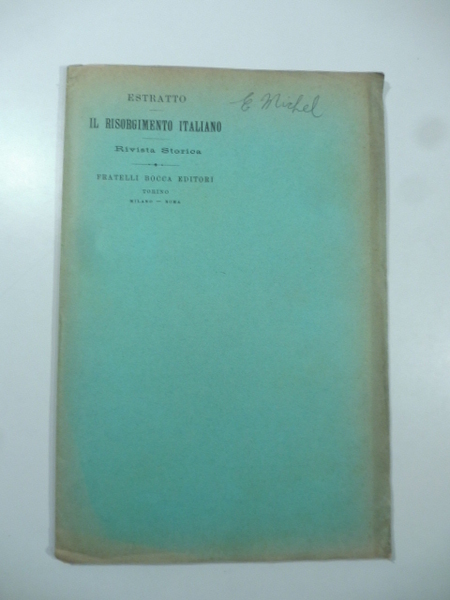 Recensioni di Ersilio Michel sulla rivista Il Risorgimento italiano
