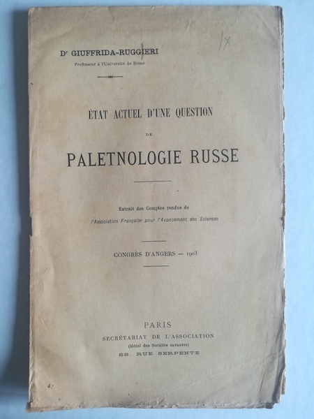 Etat actuel d'une question de paletnologie russe