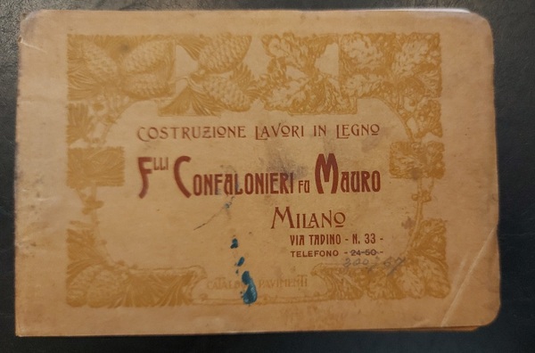 F.lli Confalonieri fu Mauro. Milano. Stabilimento per la lavorazione del …