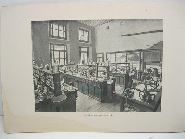 Societa' d'incoraggiamento d'arti e mestieri. Milano. Scuola laboratorio di chimica …