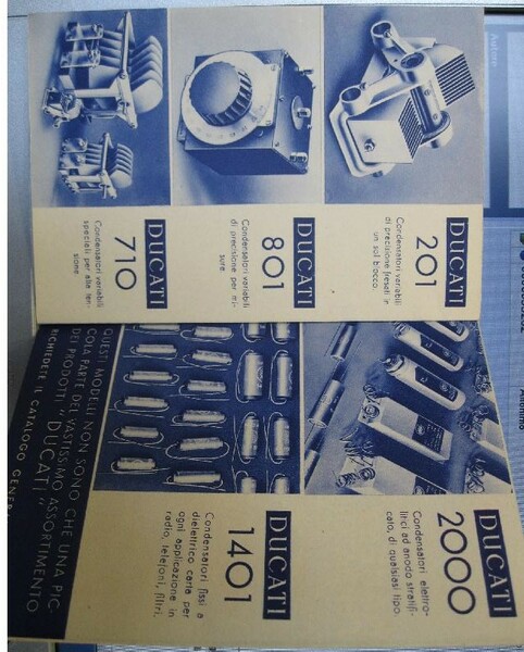 Ducati. Costruzioni radioelettriche di precisione. Societa' scientifica Radio brevetti Ducati, …