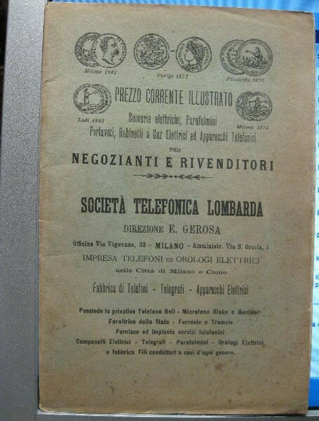 Prezzo corrente illustrato. Suonerie elettriche, parafulmini, portavoci. per negozianti e …
