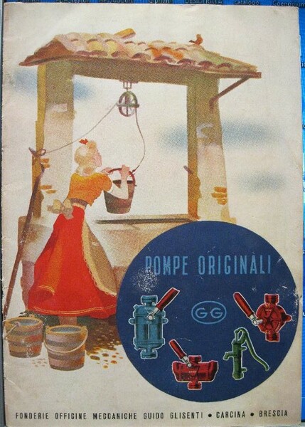 Pompe originali. Fonderie officine Meccaniche Glisenti