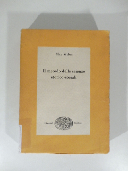 Il metodo delle scienze storico-sociali