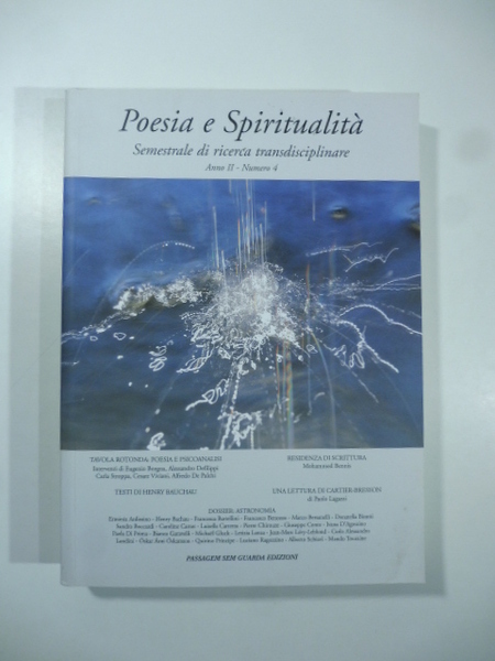 Poesia e spiritualita'. Semestrale di ricerca transdisciplinare. Anno II - …