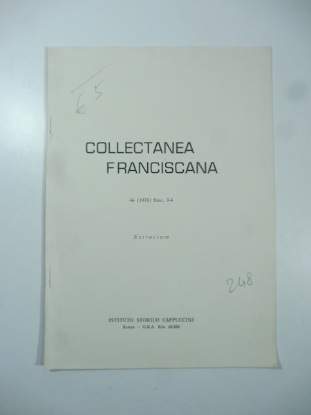Estratto da Collectanea Franciscana N.46