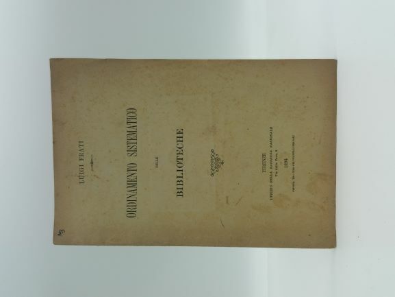 Ordinamento sistematico delle biblioteche